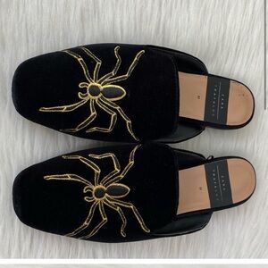 Zara slip on spider slides size 37